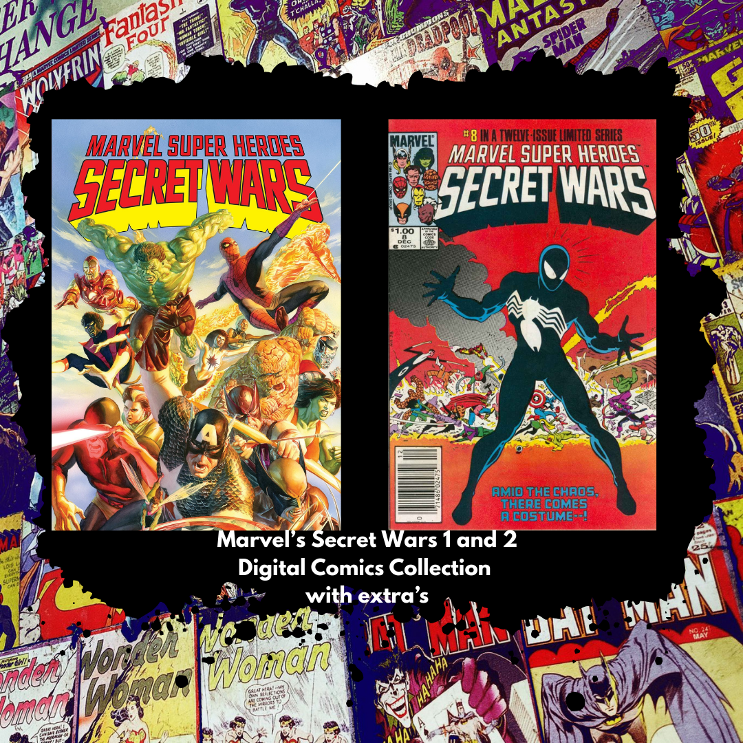 Marvel's Secret Wars Mini Digital Comic Collection Vol's 1 and 2 plus Extra's