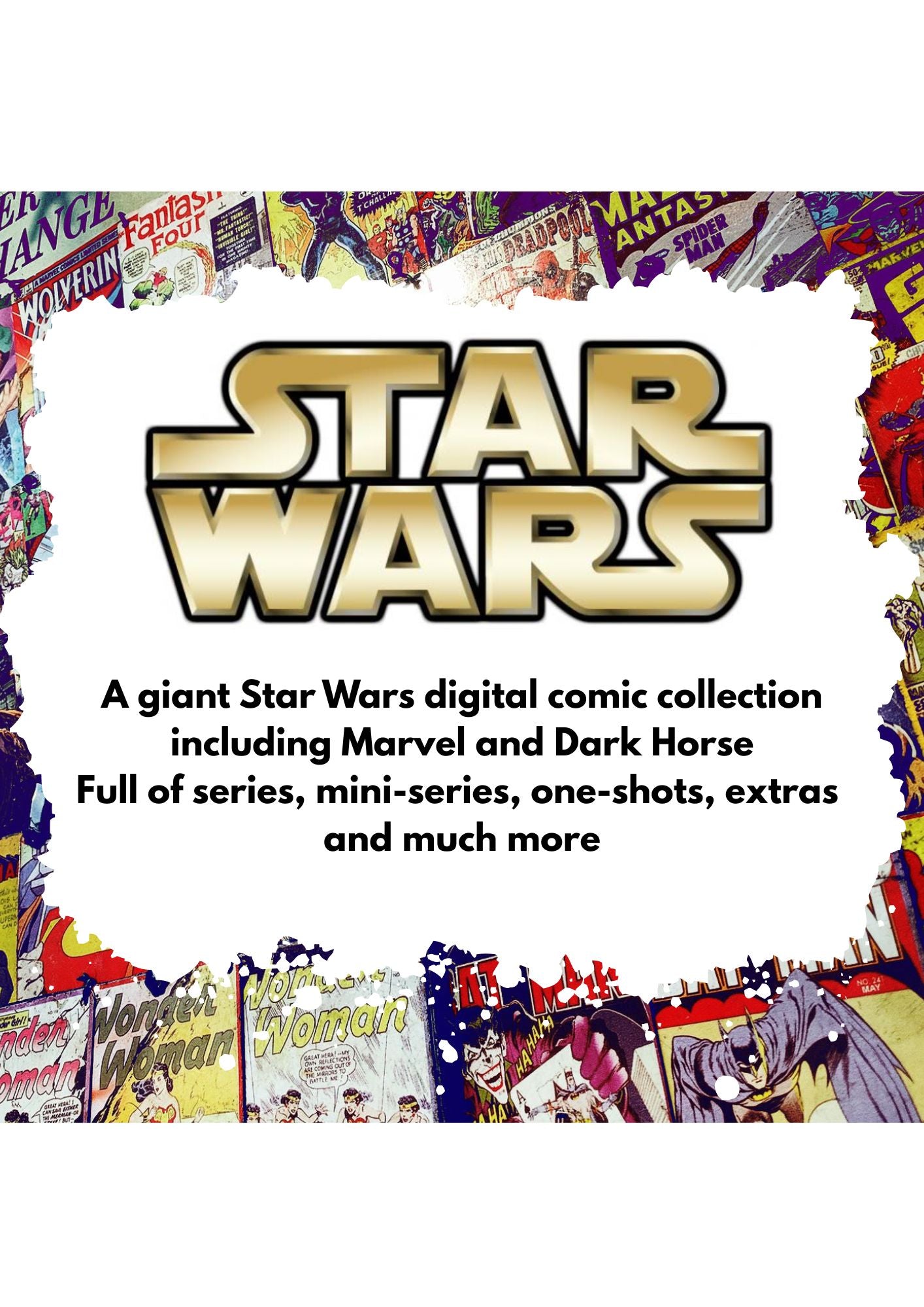 Star Wars - Giant Digital Comic Collection from Marvel and Dark Horse with series, mini's, one-shots and more