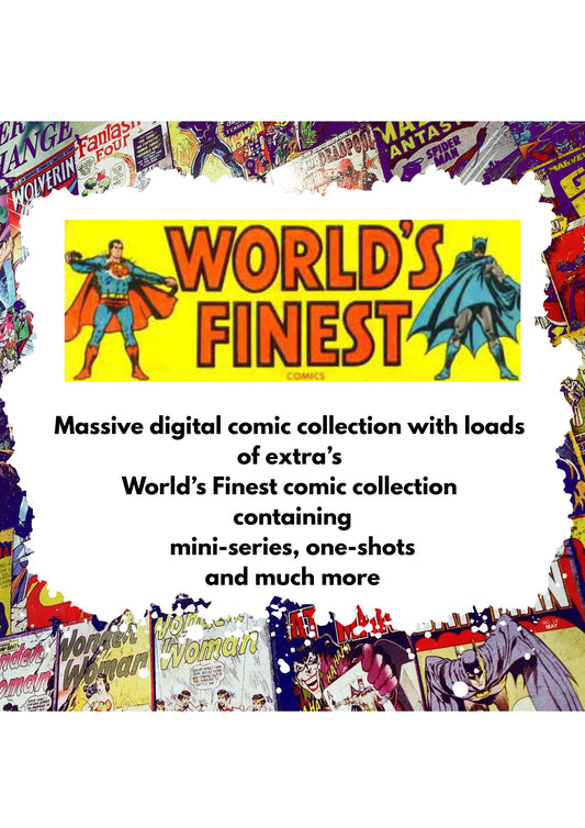 World's Finest - Superman and Batman Massive Digital Comics Collection packed with extra's